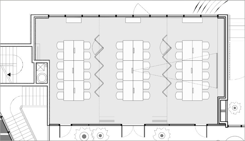 Plan salle de réunion Carré Pleyel